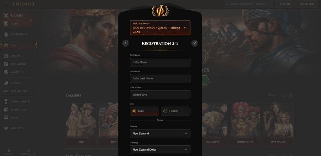 Legiano Gambling Enterprise France - Jouez maintenant et remportez des prix réels ! Legiano Gambling Enterprise France - Jouez maintenant et remportez des prix réels !